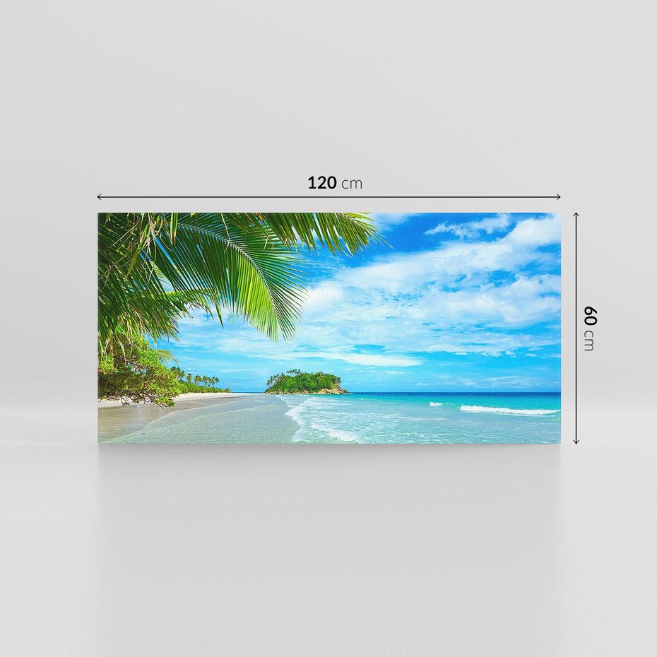 Obraz na płótnie 120x60 - Ucieczka do Raju - wyspa tropikalna, plaża