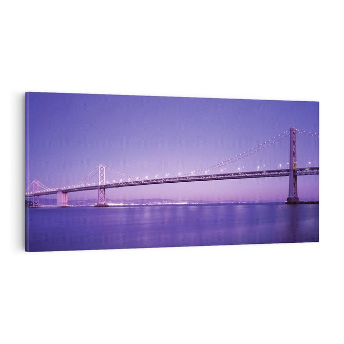 Obraz na płótnie 100x50 - Most nad rzeką w USA - most, rzeka