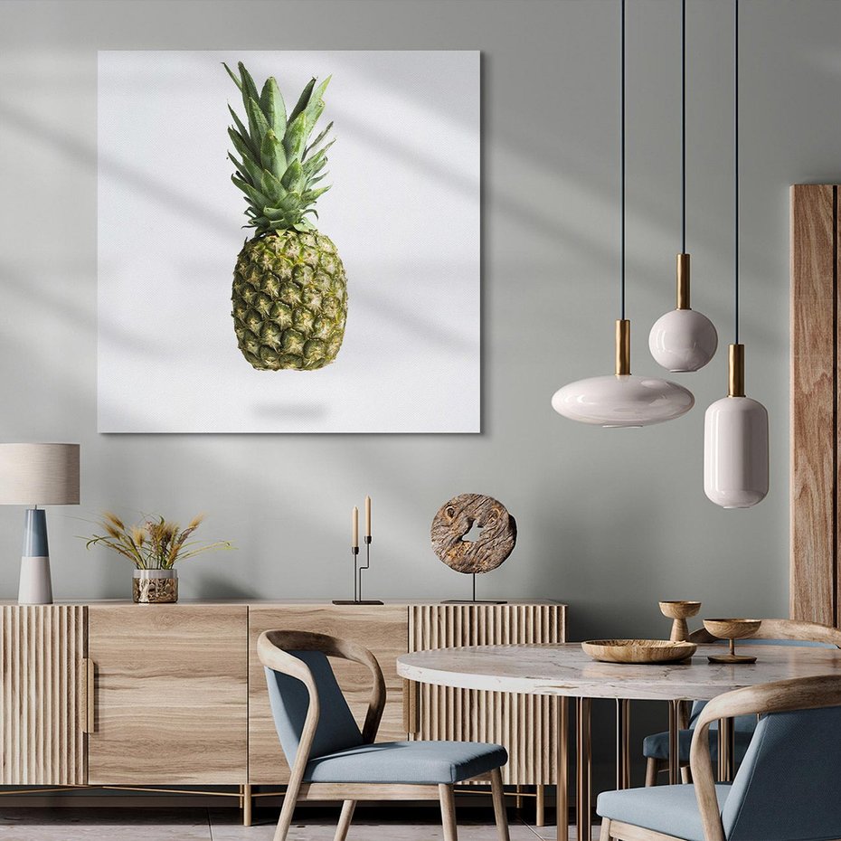 Obraz na płótnie 30x30 - Ananas Egzotyczne Odkrycie - ananas, owoc