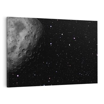 Obraz na płótnie 120x80 - Nocne opowieści księżycowe - księżyc, kosmos