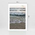 Plakat bez ramy 21x30 - Spokojna Plaża - plaża, żwirek