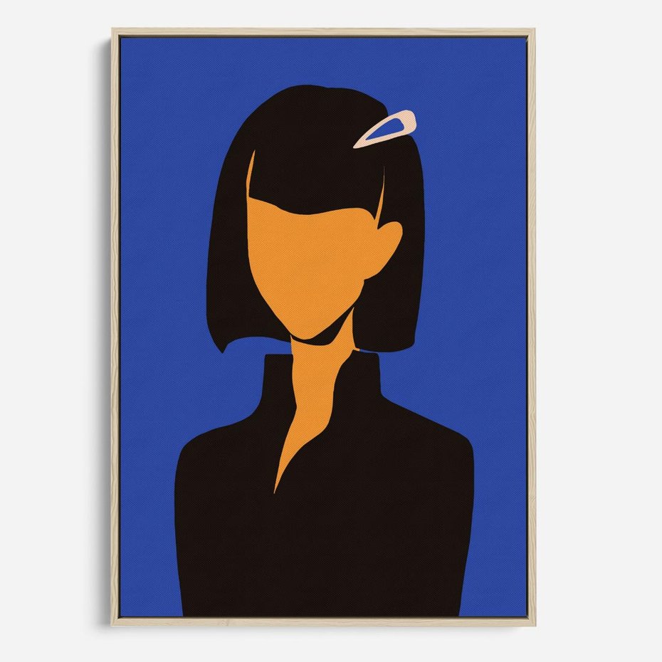 Obraz w ramie 80x120 - Energetyczne Zestawienie - sztuka nowoczesna, plakat - rama drewno