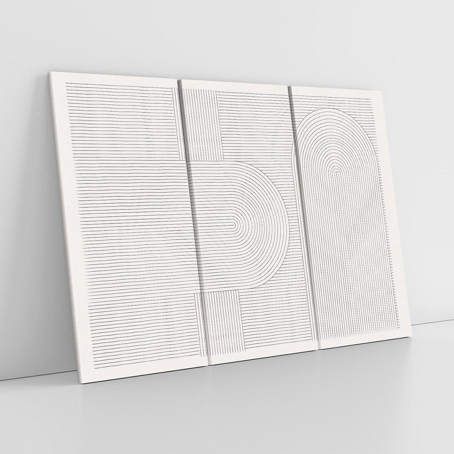 Obraz na płótnie 120x80 - Geometryczna Elegancja Mid Century - mid century, minimalizm