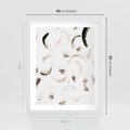 Plakat w ramie 40x50 - Kompozycja z Piór - pióra, kompozycja - rama biała