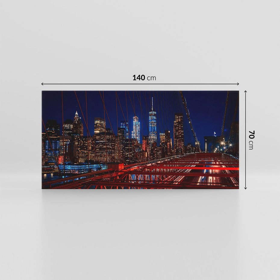 Obraz na płótnie 140x70 - Most w Nowym Jorku - Manhattan - most, Nowy Jork