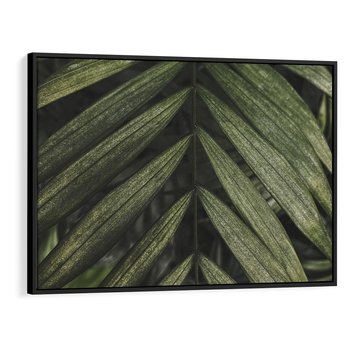 Obraz w ramie 100x70 - W Liściach Ukryte - zdjęcie, fotografia - rama czarna