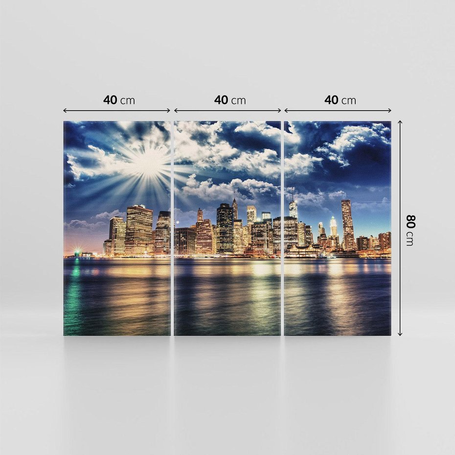 Obraz na płótnie 120x80 - Majestatyczny Manhattan - Nowy York, USA