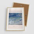 Plakat w ramie 50x70 - Auguste Renoir: Plakat z Pięknem Morza - auguste renoir, reprodukcja - rama drewno