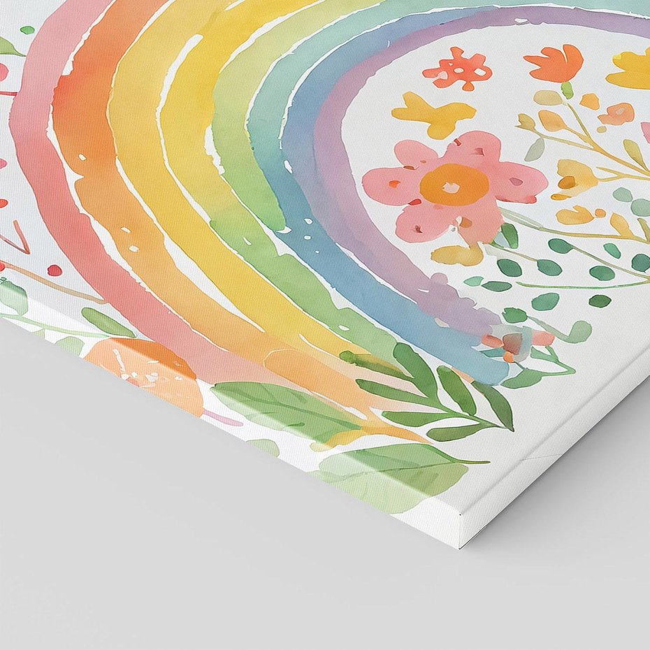 Obraz na płótnie 70x70 - Kwiatowe Marzenia - obraz do pokoju dziecka, dziewczynki