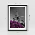 Plakat w ramie 30x40 - Urok Eiffla w Paryżu - Eiffla, Paryż - rama czarna