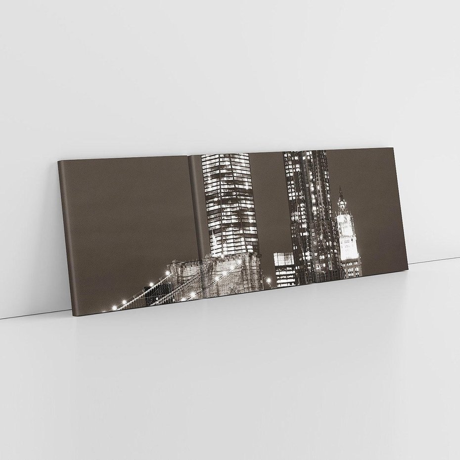 Obraz na płótnie 150x50 - Magia miasta nocą - miasto, noc