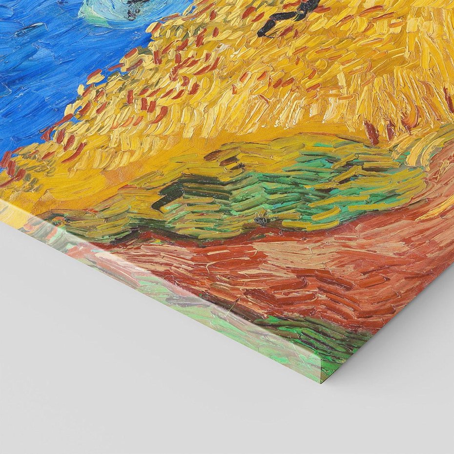 Obraz na płótnie 90x30 - "Wheatfield with Crows" (1890) Vincent van Gogh - Reprodukcja - reprodukcja, obraz na płótnie