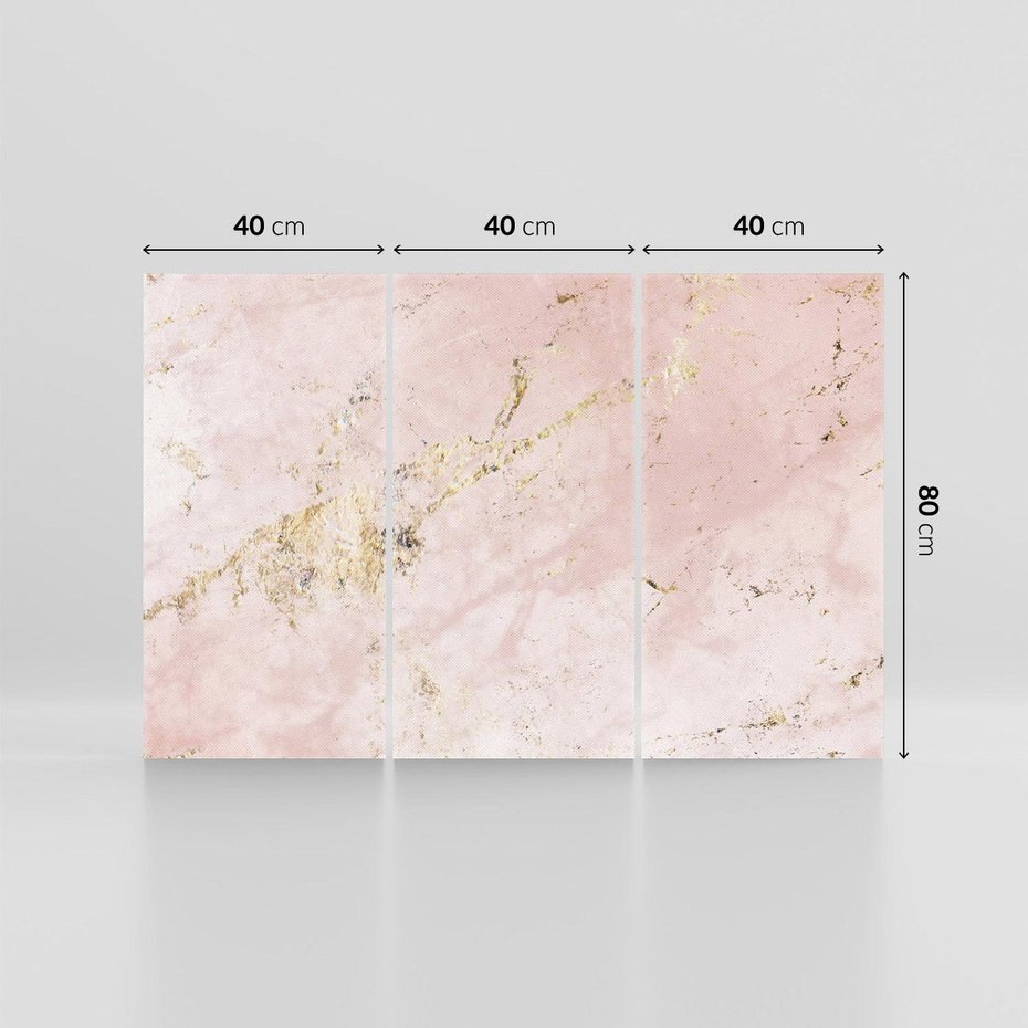 Obraz na płótnie 120x80 - Piękno w Szczegółach - marmur, złoto