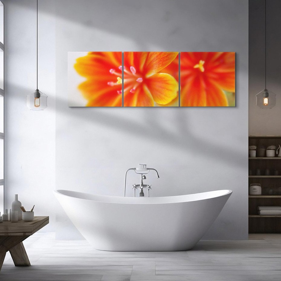 Obraz na płótnie 150x50 - Urok kwiatów - kwiat, kwiaty