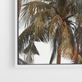 Obraz w ramie 70x50 - Palmy - tęsknota za Hawajami - palmy, Hawaje - rama biała