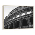 Obraz w ramie 70x50 - Koloseum w Czarnej Bieli - antyczna architektura, koloseum - rama drewno