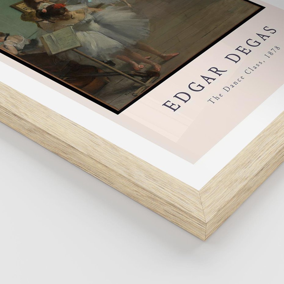 Plakat w ramie 30x40 - Elegancja Baletu - Edgar Degas, reprodukcja obrazu - rama drewno