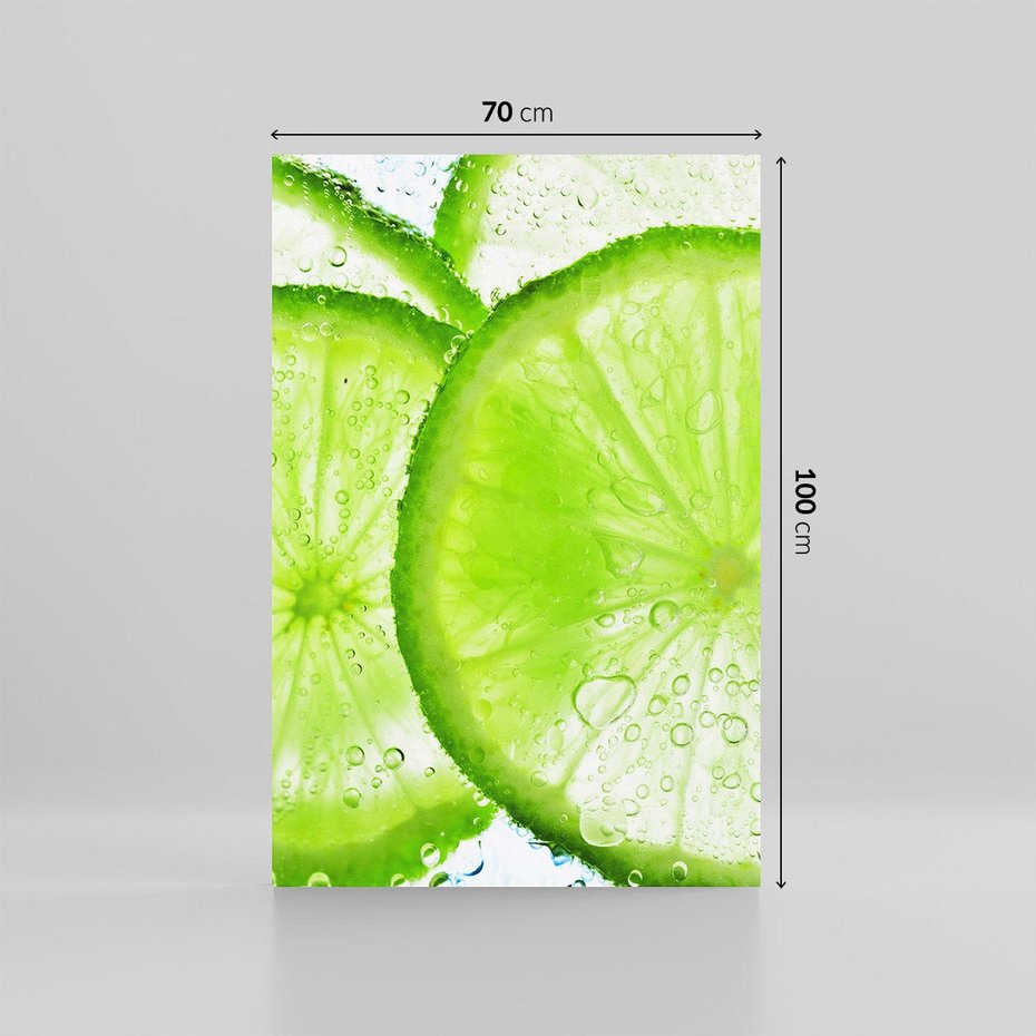 Obraz na płótnie 70x100 - Soczyste limonki - limonki, owoce