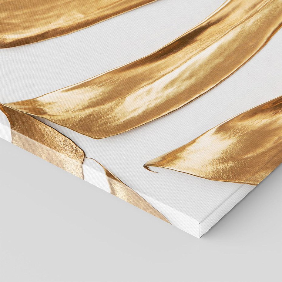 Obraz na płótnie 80x120 - Siła Natury - złote, liście