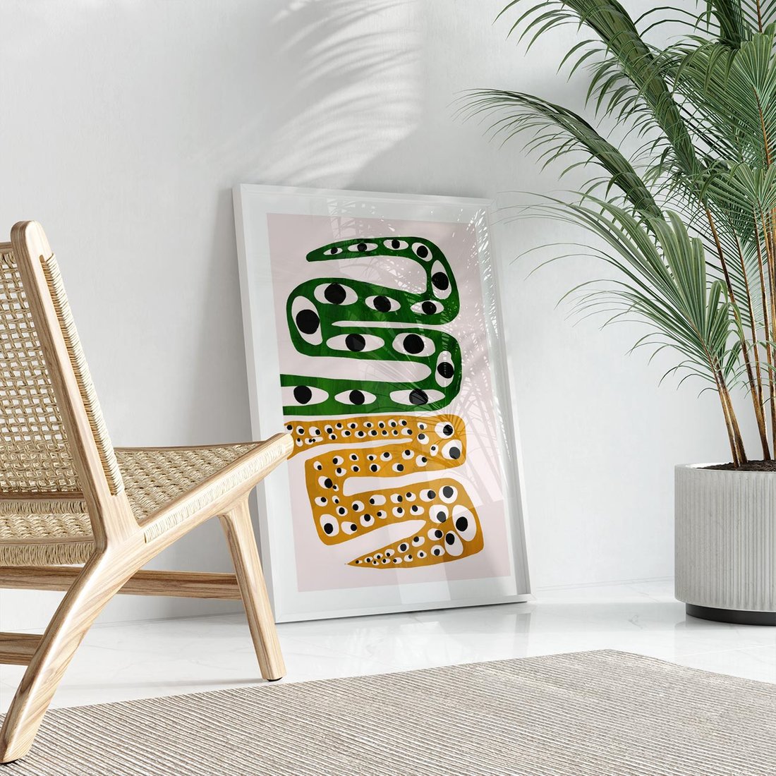 Plakat bez ramy 40x50 - Mroczne Wypaczenia - abstrakcyjny obraz, dziwne kształty