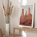 Plakat w ramie 40x50 - Surowość Pustyni - pustynia, kanion - rama drewno