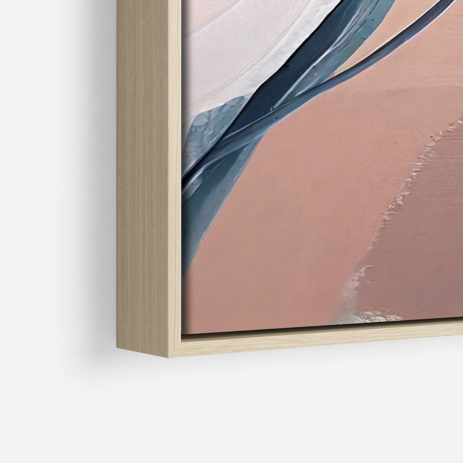 Obraz w ramie 70x100 - Ścieżki Emocji - abstrakcja, farby olejne - rama drewno