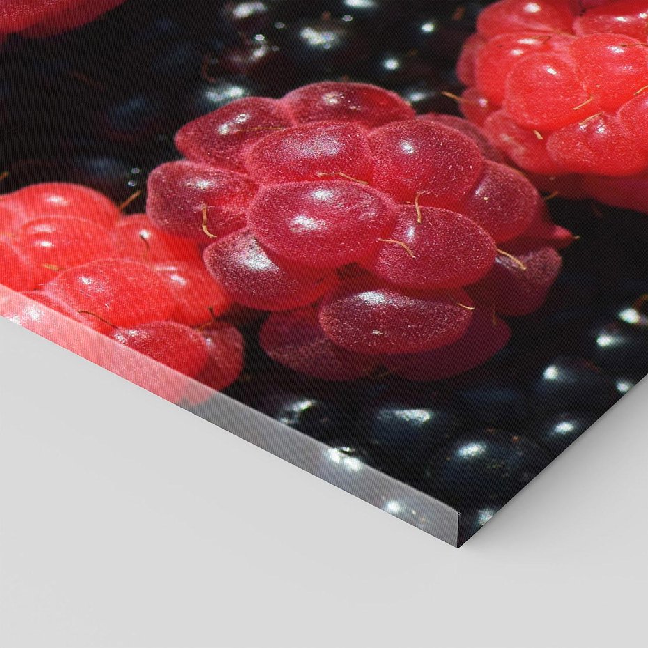 Obraz na płótnie 80x120 - Maliny Soczysta Eksplozja - maliny, owoce