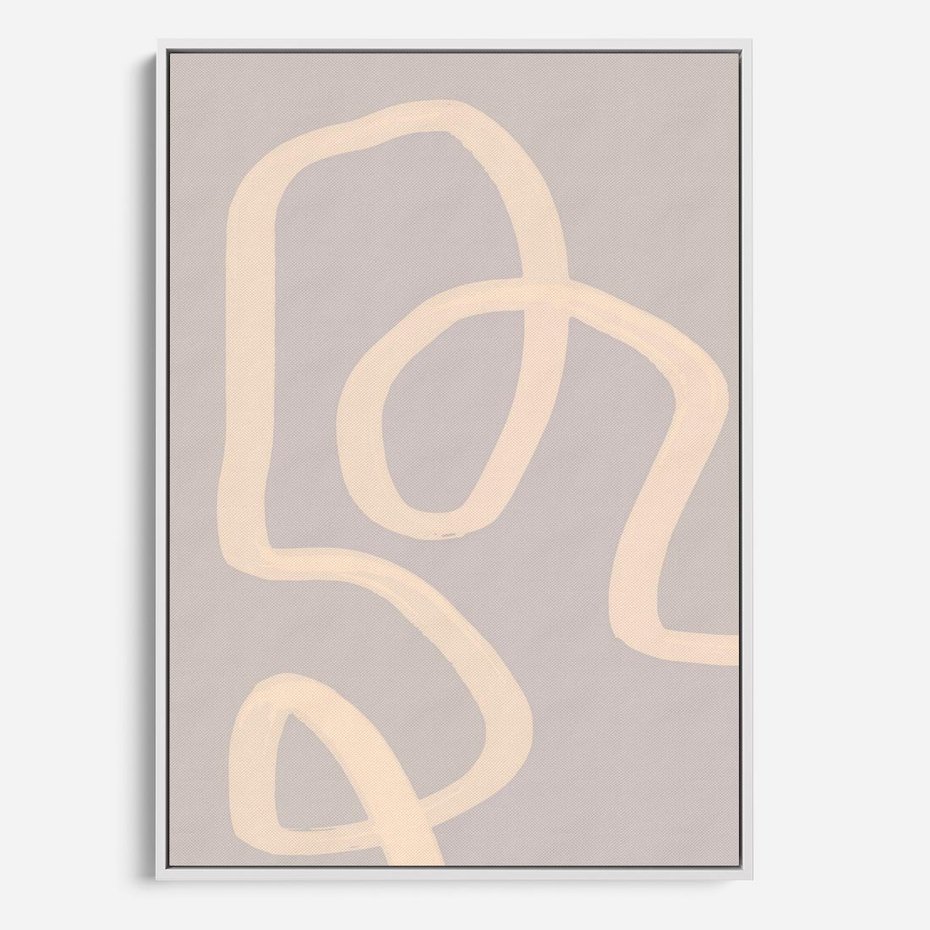 Obraz w ramie 50x70 - Nowoczesne Odbicia - minimalistyczny obraz, nowoczesny - rama biała