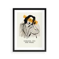 Plakat w ramie 30x40 - Sztuka Kobiecej Osobowości - nowoczesna grafika, kobieta - rama czarna