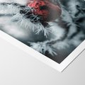 Plakat bez ramy 30x40 - Chwila Zimowego Uroku - zima, ośnieżona gałązka