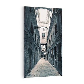 Obraz na płótnie 50x70 - Odkryj tajemnice miasta - uliczka, perspektywa