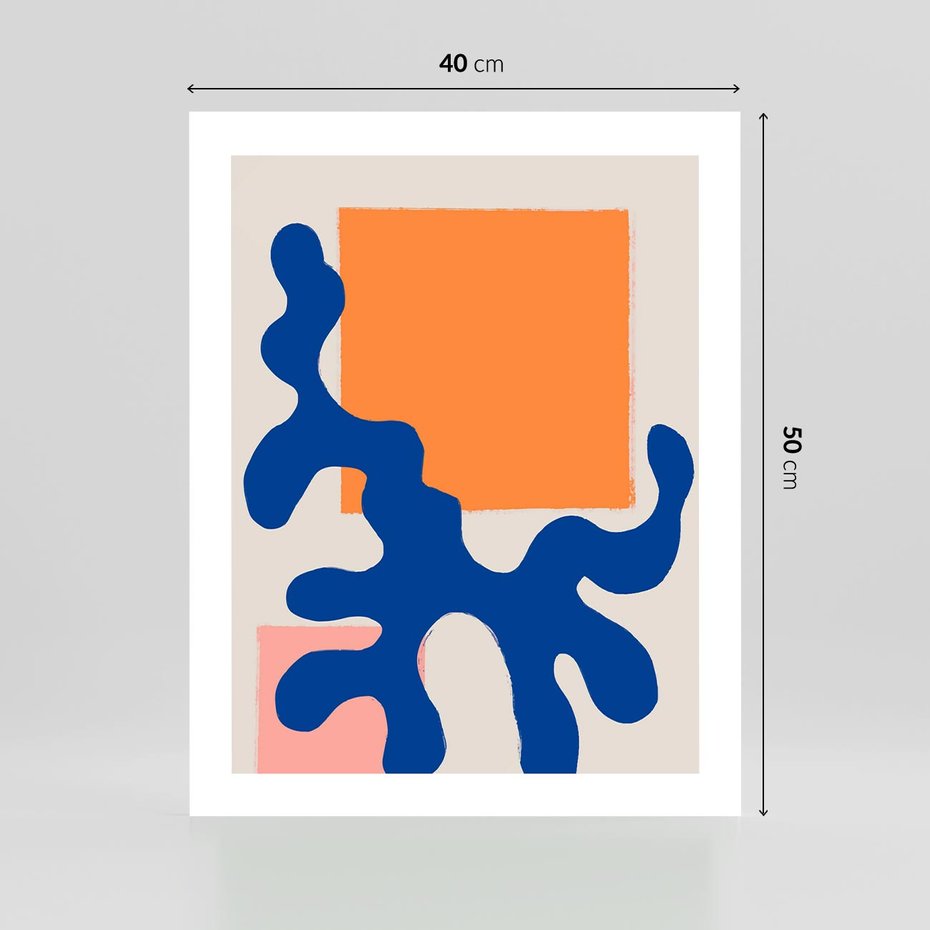 Plakat bez ramy 40x50 - Bezczasowe Pastelowe Plamy - abstrakcja, nowoczesny plakat