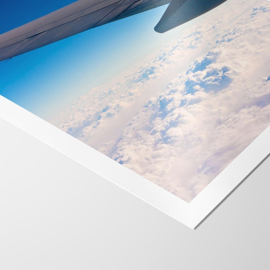 Plakat bez ramy 21x30 - Samolot ku Księżycowi - samolot, ksieżyc