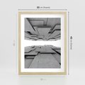 Plakat w ramie 30x40 - Architektura 3D - architektura, 3D - rama drewno