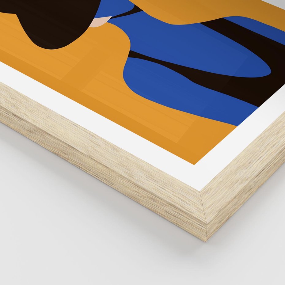 Plakat w ramie 50x70 - Zaklęte Zniknięcie - sztuka nowoczesna, plakat - rama drewno