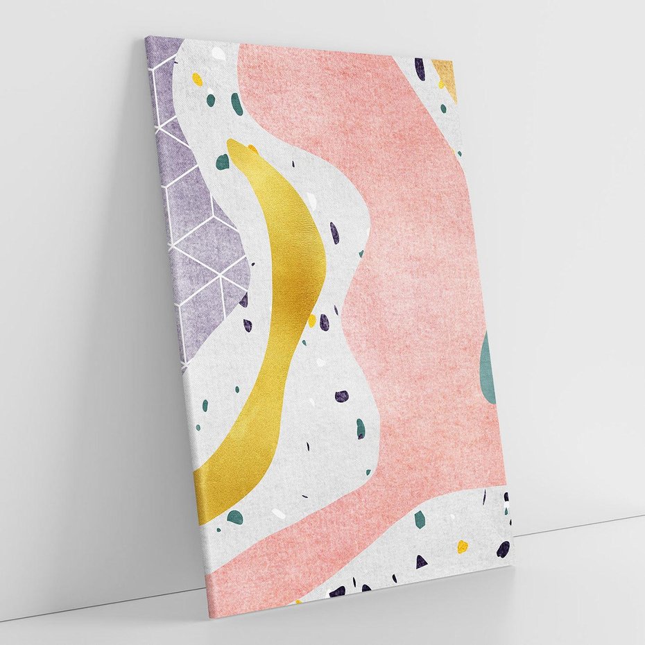 Obraz na płótnie 80x120 - Eklektyczny Mix - kolaż, pastelowe abstrakcyjne plamy