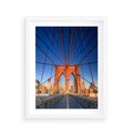 Plakat w ramie 40x50 - Most architektoniczne arcydzieło - most, architektura - rama biała