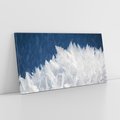 Obraz na płótnie 100x50 - Zimowa magia: Kryształki lodu - zima, kryształki