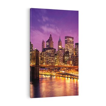 Obraz na płótnie 80x120 - Nowy Jork: miasto nieprzespanych nocy - New York, USA
