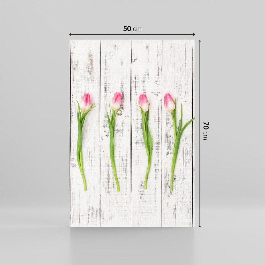Obraz na płótnie 50x70 - Kwintesencja Piękna - kwiaty, tulipany