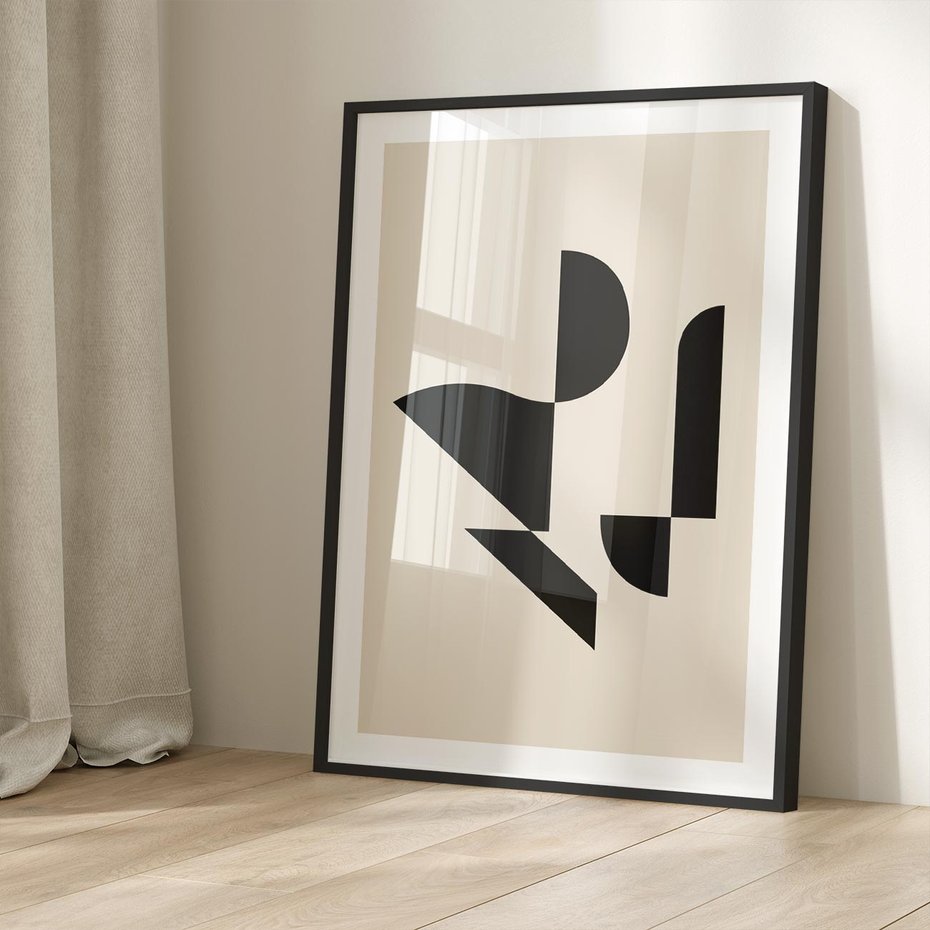 Plakat bez ramy 30x40 - Rozkwitająca Abstrakcja - abstrakcyjne geometryczne kształty, minimalizm