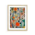 Plakat w ramie 30x40 - Wewnętrzne Zagadki Kształtów - abstrakcyjny obraz, sztuka abstrakcji - rama drewno