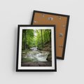 Plakat w ramie 40x50 - Plączący się strumień - rzeka, strumień - rama czarna