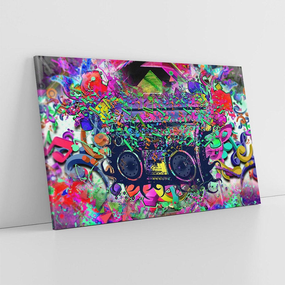 Obraz na płótnie 120x80 - Harmonia Muzyki - grafika, muzyka