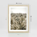 Plakat w ramie 30x40 - Pampas i Bocho - suche trawy, bocho - rama drewno