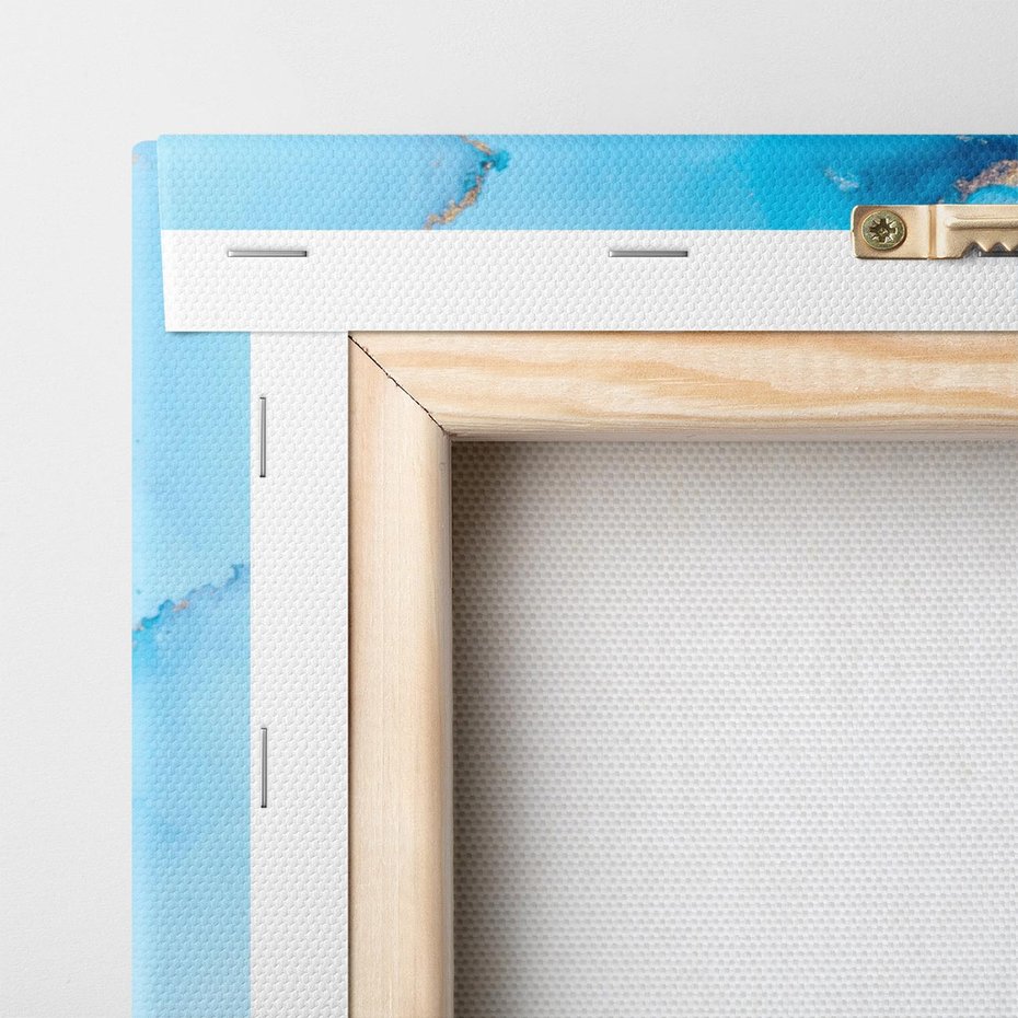 Obraz na płótnie 70x100 - Elegancja i Wyrafinowanie - marmur, złoto