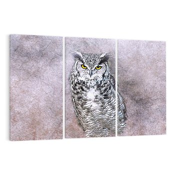 Obraz na płótnie 120x80 - Sztuka abstrakcyjna: Pies - sowa, sztuka