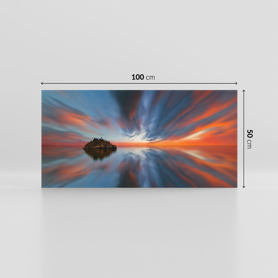 Obraz na płótnie 100x50 - Love - Sercem Do Ciebie - morze, woda