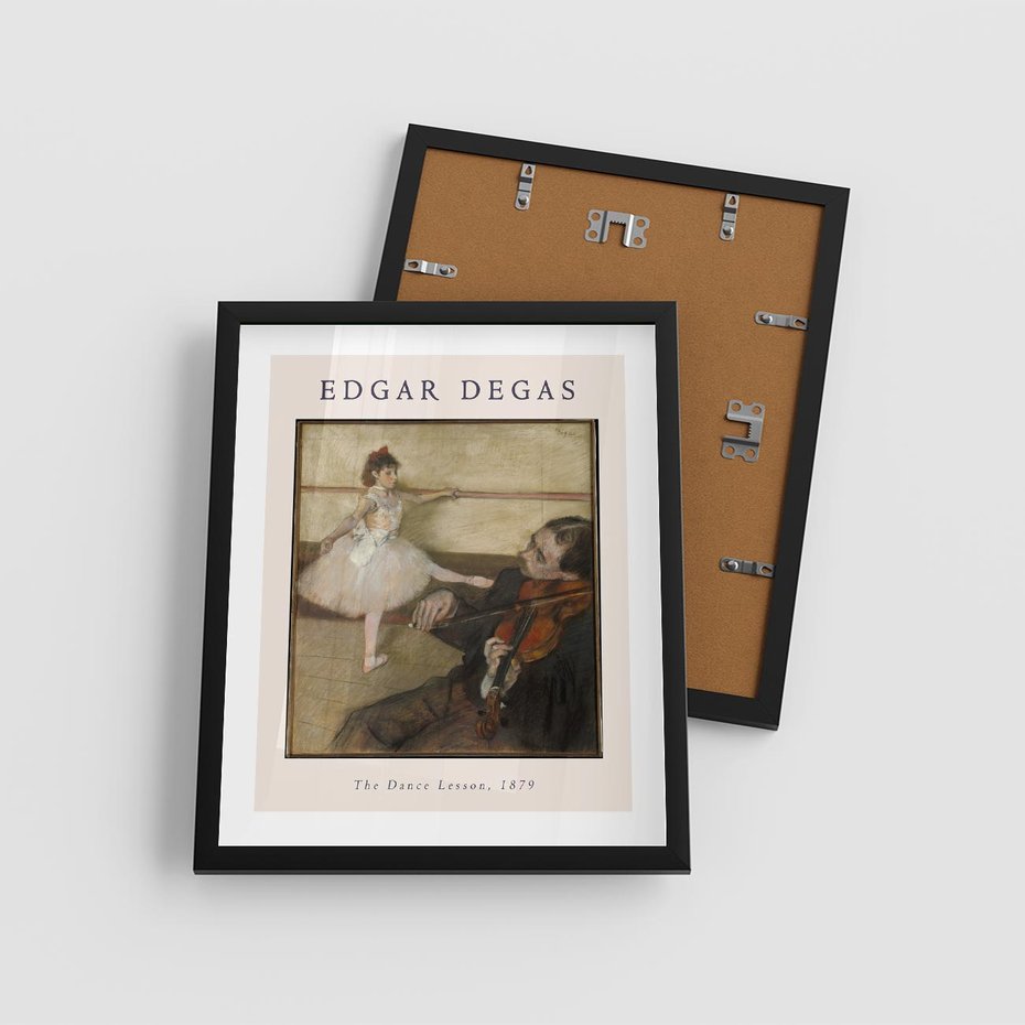 Plakat w ramie 40x50 - Klasyka Baletu - Edgar Degas, reprodukcja obrazu - rama czarna