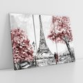 Obraz na płótnie 120x80 - Romantyczny Paryż - Paryż, Wieża